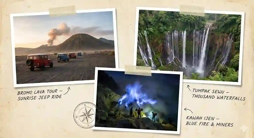 Bromo – Tumpak Sewu Waterfall – Kawah Ijen (4D3N)